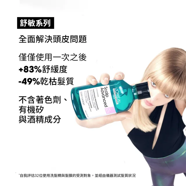 【L’OREAL 巴黎萊雅PRO】絲漾博瞬效敏弱修護洗髮精300ml