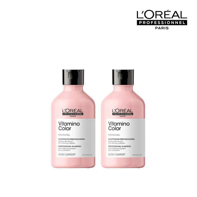 【L’OREAL 巴黎萊雅PRO】絲漾博飽和護色洗髮精雙入組(護色首選/染後持色/光澤)