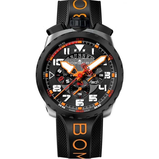 BOMBERG BOLT-68 系列 橘色霓虹飛行計時碼錶