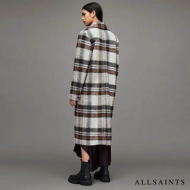 【ALLSAINTS】ESME 格紋大衣 WO015X(寬鬆版型)