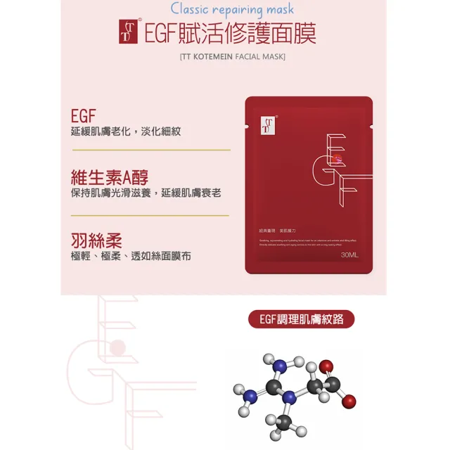 【TT波特嫚】EGF賦活修護面膜(40片/箱)