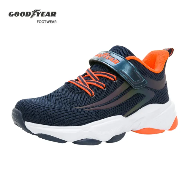 【GOODYEAR 固特異】童鞋 中大童 運動鞋-輕量/氣墊/防潑水/快速綁帶(多款任選)