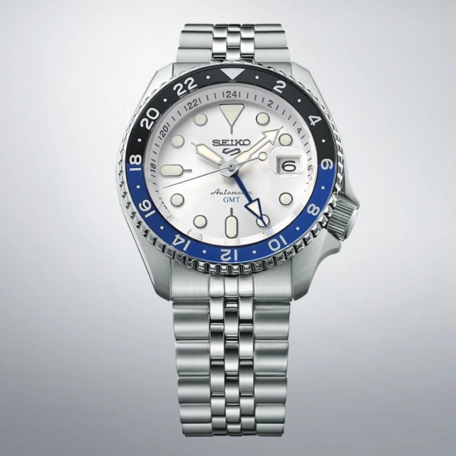 【SEIKO 精工】5 SPORTS系列 水鬼 GMT機械錶-42.5㎜(4R34-00A0S/SSK033K1)