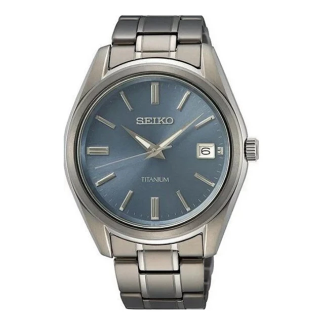 SEIKO 精工 官方授權 鈦金屬超輕量石英男腕錶-40mm SK008(SUR371P1)