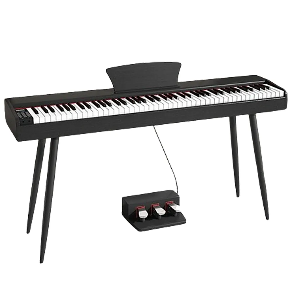 琴　電子琴　未使用　格安売り切り 電鋼琴木紋力度三踏(智能88鍵電鋼琴初學幼師成人初學者電子琴