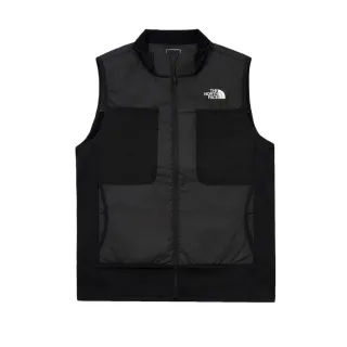 【The North Face 官方旗艦】北面男款黑色舒適保暖立領鋪棉背心｜83S94H0