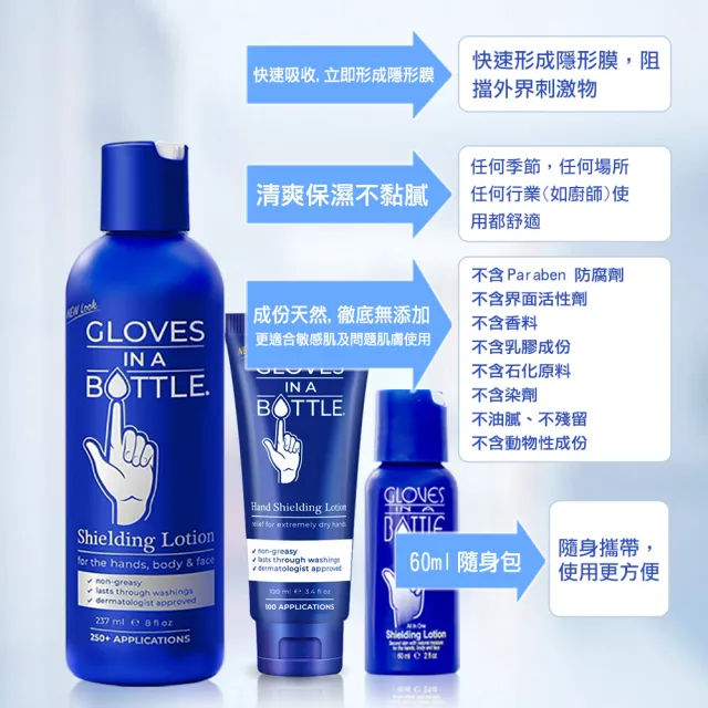 【Gloves In A Bottle】美國瓶中隱形手套重量版團購237mlx50入(深度保濕、修護粗糙乾裂)