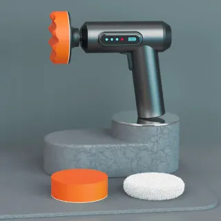 【愛車工具】無線智能電動打蠟機-附3磨頭(汽車清潔 美容 拋光機 打磨機 除鏽機 汽車保養 洗車 磨地板)