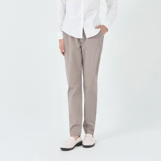 【GIORDANO 佐丹奴】女裝腰鬆緊修身休閒卡其褲(82 卡其色)