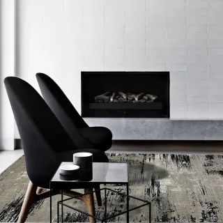 【SDL Home 山德力】斑駁藝術感地毯 160x230cm 畢爾(黑白灰 斑駁)