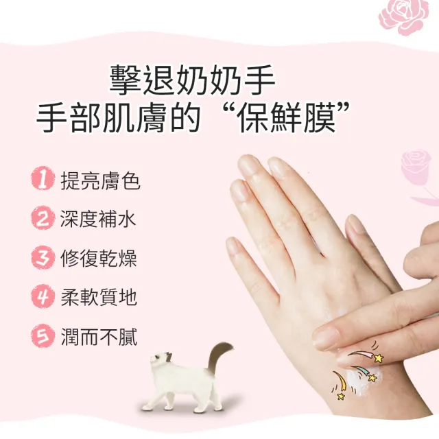 【UNICAT 變臉貓】招財貓護手霜 25mlX4入組 旅行組｜送禮推薦(玫瑰香X2+藍風鈴X2)