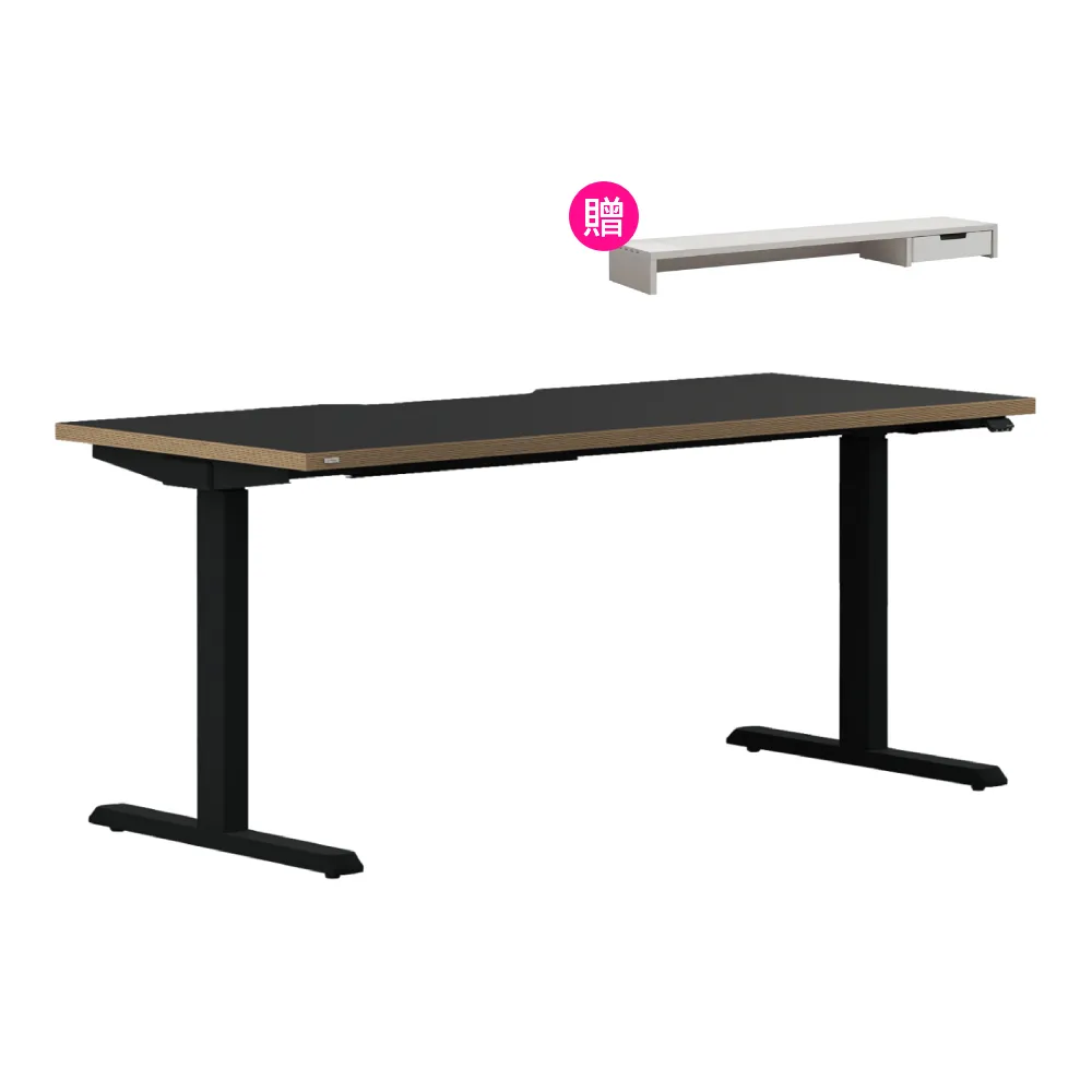 【DESKER】MOTION DESK 韓國設計監製 1600型 升降式電動桌 160x70cm(電動升降桌/辦公桌/環保板材/專人組裝)