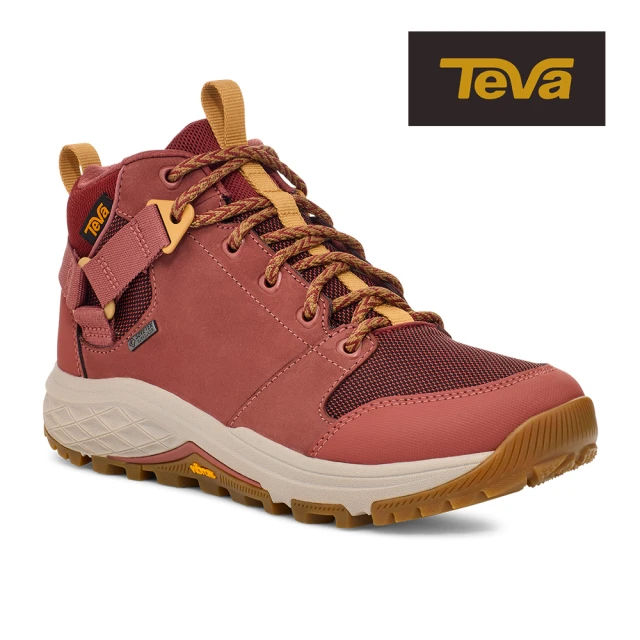 TEVA 女登山鞋 Gore-tex防水 黃金大底 高筒登山鞋 Grandview GTX 原廠(番茄紅-TV1106832MND)