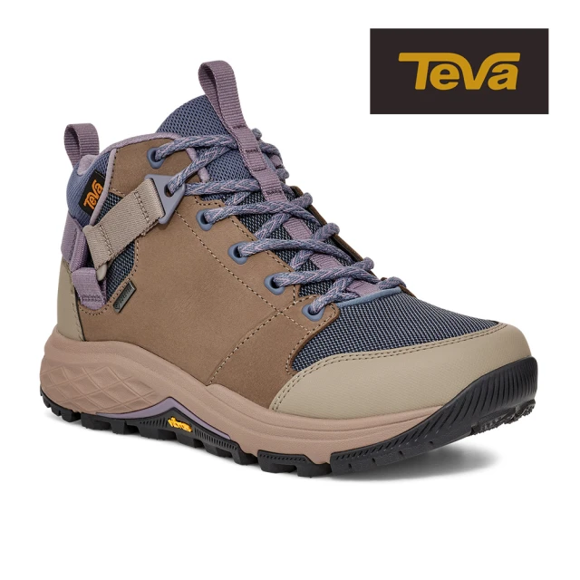 TEVA 女登山鞋 Gore-tex防水 黃金大底 高筒登山鞋 Grandview GTX 原廠(沙漠灰褐色-TV1106832DTT)