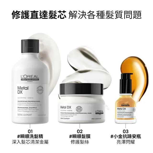 【L’OREAL 巴黎萊雅PRO】絲漾博吸金喚彩洗髮精500ml(瞬順髮膜/護髮/柔順/抗毛躁/肖戰推薦)