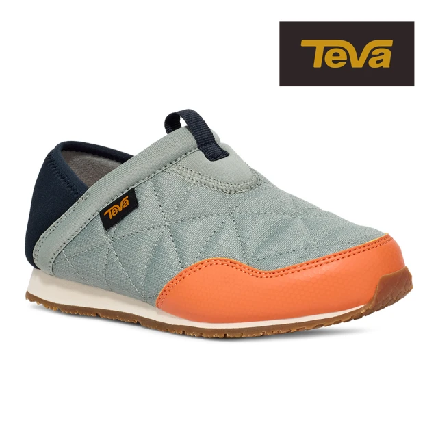 TEVA 童麵包鞋 兩穿式防潑水 保暖 菠蘿麵包鞋/休閒鞋/懶人鞋 ReEmber 原廠(寧靜灰-TV1135290CSTY)