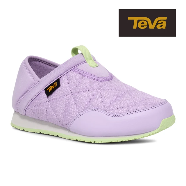 TEVA 童麵包鞋 兩穿式防潑水 保暖 菠蘿麵包鞋/休閒鞋/懶人鞋 ReEmber 原廠(紫玫瑰-TV1135290CPLR)