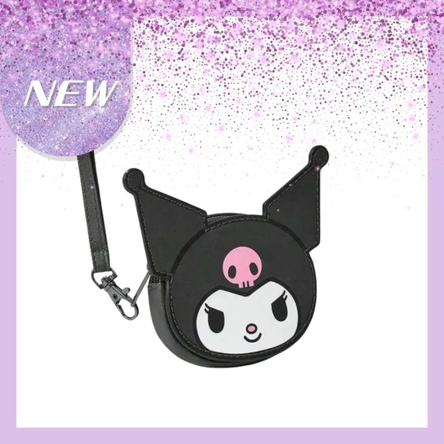 【SANRIO 三麗鷗】雙11 酷洛米行李吊牌票卡耐熱杯墊矽膠皮革零錢包粉黑女兒生日聖誕交換禮物