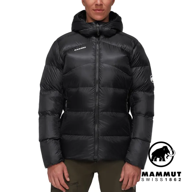 【Mammut 長毛象官方直營】Taiss Pro IN Hooded Jkt AF 專業防風防潑水羽絨外套 黑色 女款 #1013-03320