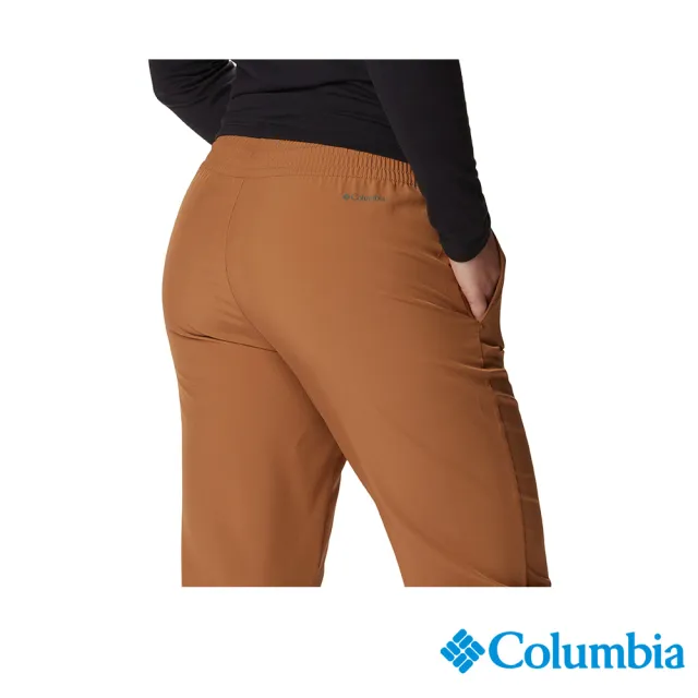 【Columbia 哥倫比亞】女款-快排長褲-棕色(UAR33630BN/IF)