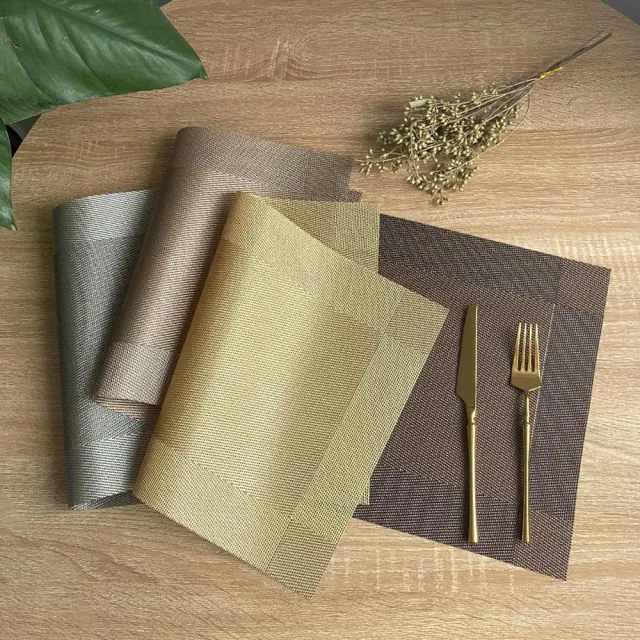 【zozo】買二送二 歐式餐桌墊45*30cm(防水耐磨隔熱餐墊/易洗速乾/餐墊/隔熱墊)