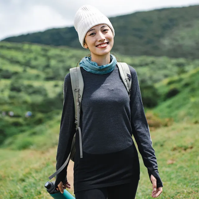【Icebreaker】女 ZoneKnit☆ 網眼透氣保暖圓領長袖上衣-BF200(IB0A56HD/底層衣/美麗諾羊毛/排汗/登山)