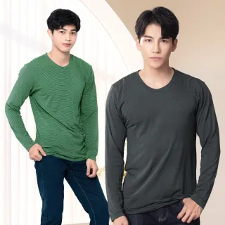 【GIAT 吉亞特】男款吸濕發熱衣 圓領 捍溫五夠暖(台灣製MIT)