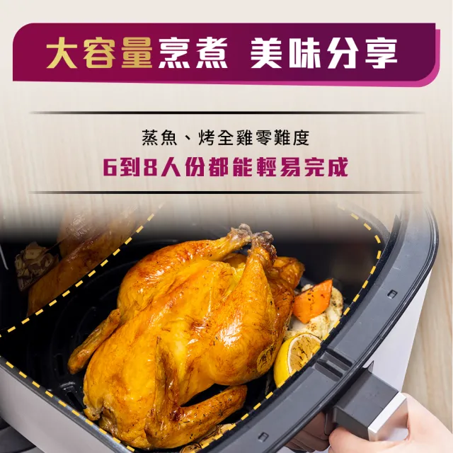 【Tefal 特福】Easy Fry 蒸燒烤 三合一氣炸鍋