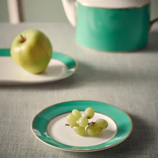 【PIP STUDIO】Chique Gold 盤子17cm-綠(點心盤/蛋糕盤)