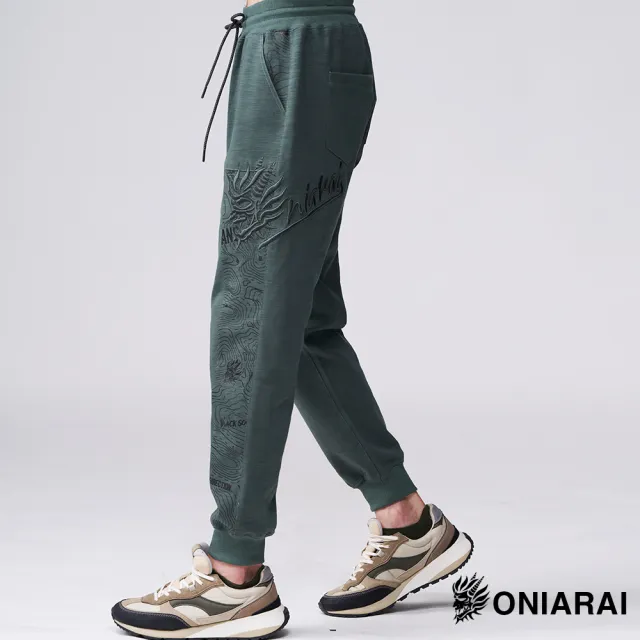 【BLUE WAY】男裝 OUTDOOR全新上市極致戶外剪接等高線針織 長褲-鬼洗