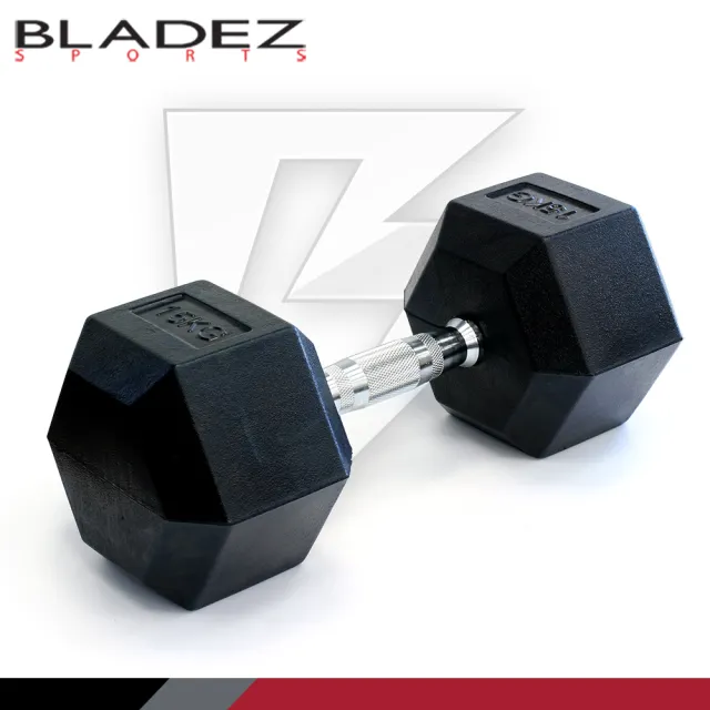 【BLADEZ】六角包膠啞鈴-15KG(二入組)