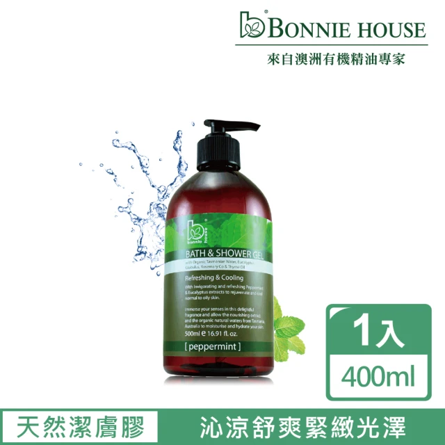 Bonnie House 植享家 薄荷舒壓沁神潔膚膠400ml