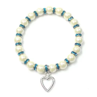 【HEMAKING】綠松石寶石色黑膽石磁性能量手練(8mm)