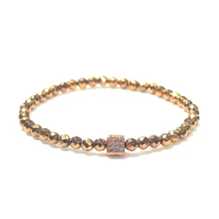 【HEMAKING】玫瑰金方塊切角手鍊