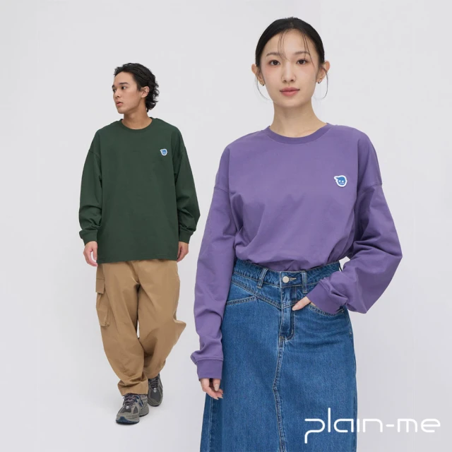 plain-me 小P社長logo多色長袖TEE PLN0126(男款/女款 共6色 長袖 TEE 休閒上衣)