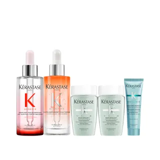 【KERASTASE 巴黎卡詩】粉漾芯生+皇家滋養頭皮精華雙入組