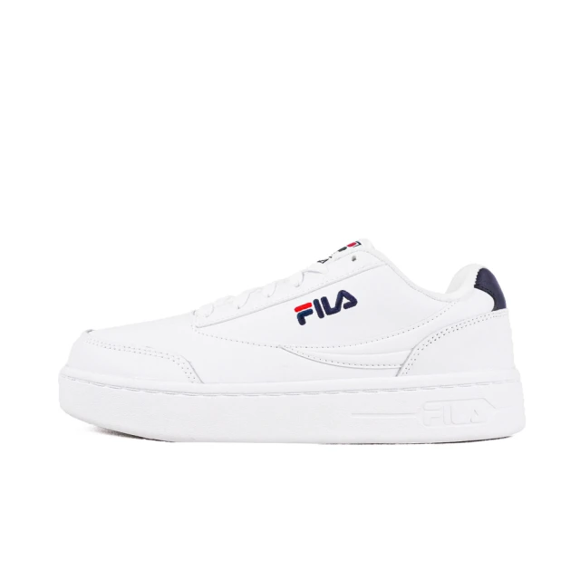 FILA Court Lux 男女 休閒鞋 小白鞋 皮革 百搭 厚底 增高 白(4-C903W-133)