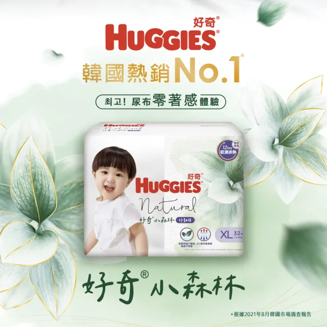 【HUGGIES 好奇】小森林 好動褲 M-XXL/黏貼型 M-XL兩箱+純水嬰兒濕巾厚型 80抽x10包