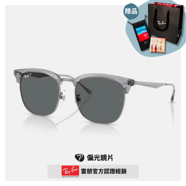 RayBan 雷朋 眉型偏光太陽眼鏡(RB4418D-66709A、679281 56mm 偏光鏡片)