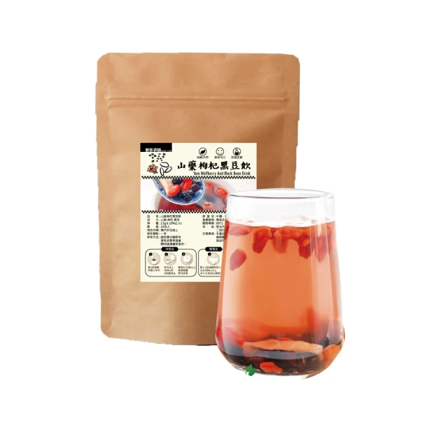 DING CAO 鼎草 山藥枸杞黑豆飲 15gx10入(黑豆茶 青仁黑豆 淮山 養生食品 早餐代食 即泡即食)