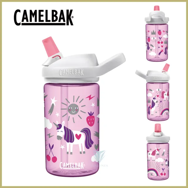 【Camelbak】400ml eddy+ 兒童吸管運動水瓶 雙入組(兒童水壺 安全材質)