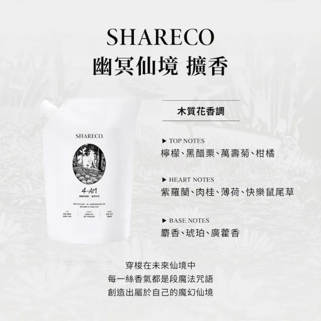 【SHARECO】捕蠅草迷幻空間擴香方瓶200ml x2/空瓶不含擴香棒&擴香液+擴香補充包450ml(多款任選)