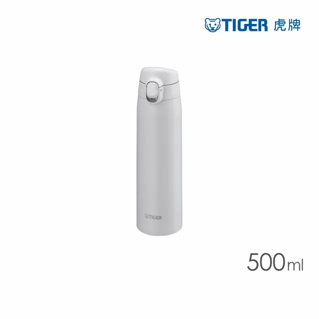 【TIGER虎牌】momo獨家夢重力買1送1超輕量彈蓋不鏽鋼保溫瓶 500ml(MCT-T050保溫杯)