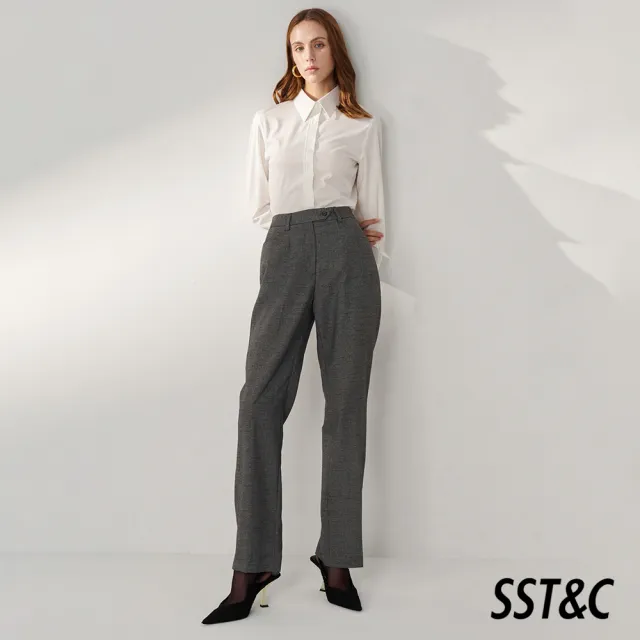 【SST&C】女裝 鐵灰色直筒版西裝褲01022408002(換季65折)