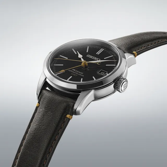 【SEIKO 精工】PRESAGE系列 漆藝錶盤 GMT機械腕錶 推薦 送禮 畢業禮物(SPB447J1/6R54-00F0C)