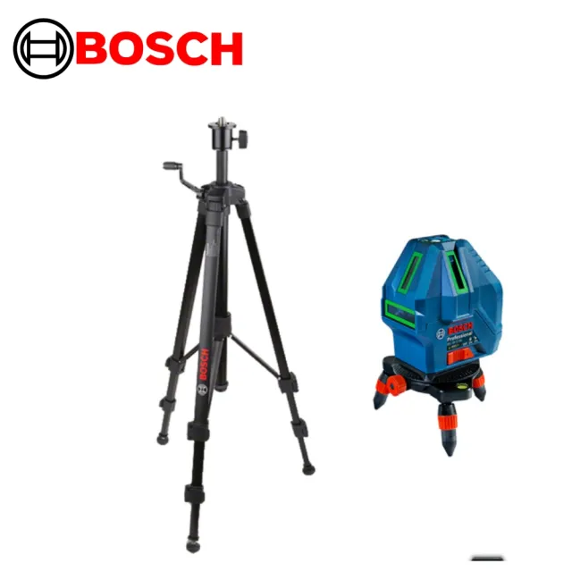 【BOSCH 博世】綠光五線雷射墨線儀(GLL 50-15XG空機 +BT150腳架)