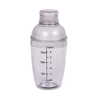 【飲料調製】透明壓克力雪克杯-300ML(雪克壺 調飲杯 調酒器 混酒器 手搖杯 調酒杯 搖搖杯 調酒必備)
