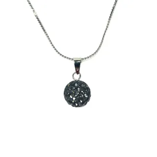 【HEMAKING】閃亮耀眼黑色水鑽項鍊(任選2條-10mm)