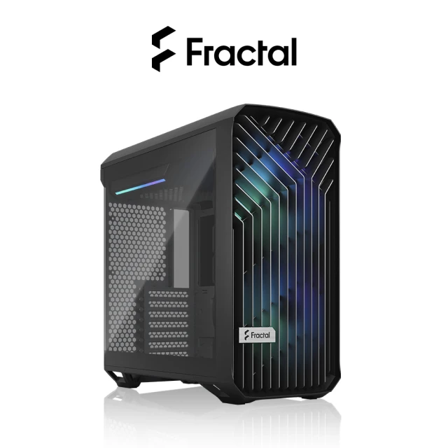 Fractal Design Torrent Compact 玻璃側板RGB版(強大性能緊湊型EATX機殼 原廠2年保固)