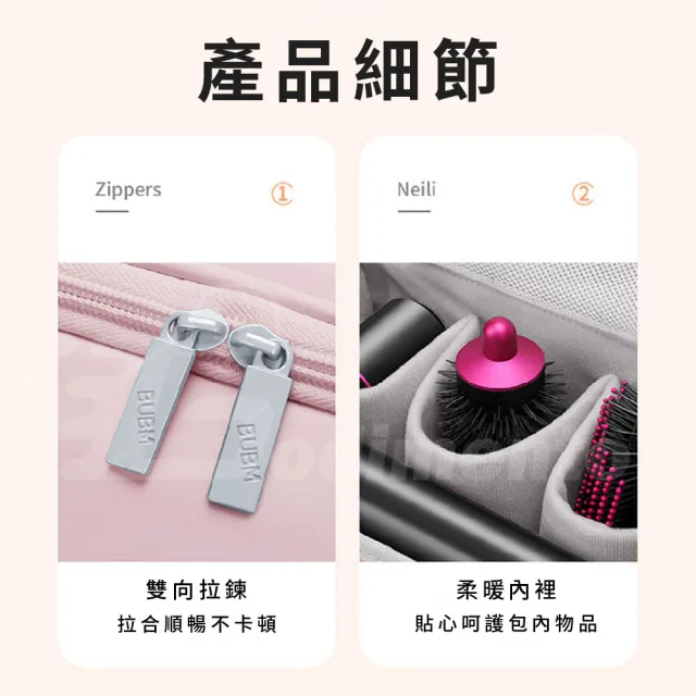 【Godimento】吹風機包 捲髮器配件收納包(適用Dyson吹風機 防水收納包 直髮器收納包)